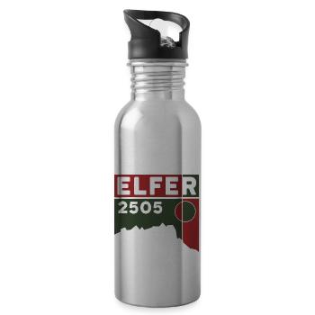 Elfer Berg Elferspitze Wanderung Normalweg Tirol - Trinkflasche mit integriertem Trinkhalm - Lightsilver - Rechts