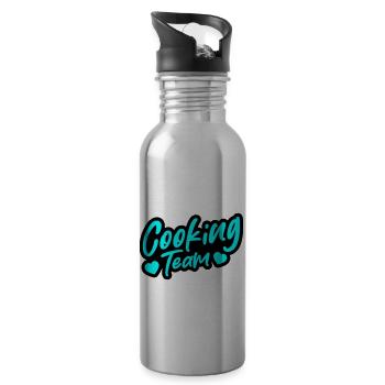 Cooking Team - Trinkflasche mit integriertem Trinkhalm - Lightsilver - Rechts