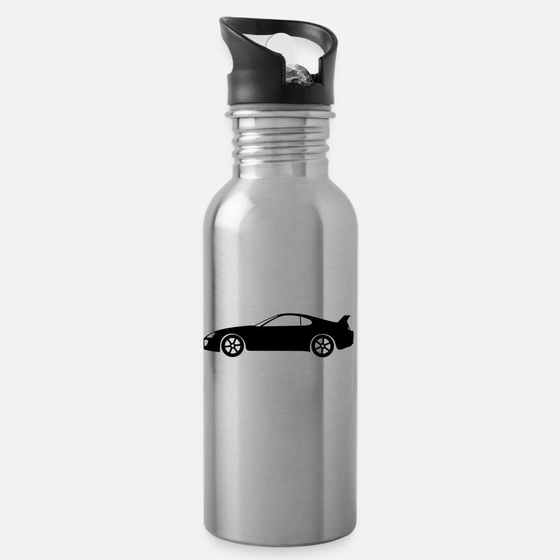 Supra MK4 - Trinkflasche mit integriertem Trinkhalm - Lightsilver