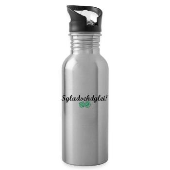 Sgladschdglei - Trinkflasche mit integriertem Trinkhalm - Lightsilver - Rechts