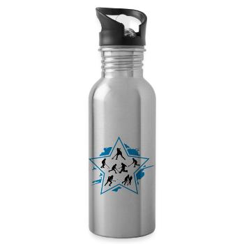 Hockey Kids - Water bottle with straw - silver - Right