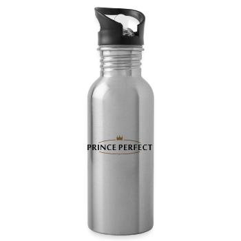 prince perfect (2c) - Trinkflasche mit integriertem Trinkhalm - Lightsilver - Rechts
