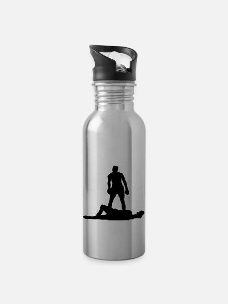 ali - Trinkflasche mit integriertem Trinkhalm - Lightsilver