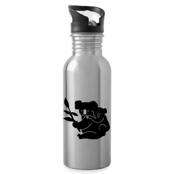 koala - Trinkflasche mit integriertem Trinkhalm - Lightsilver - Rechts