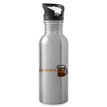 Man muss auch mal Trinken wenn man kein durst hat - Trinkflasche mit integriertem Trinkhalm - Lightsilver - Rechts