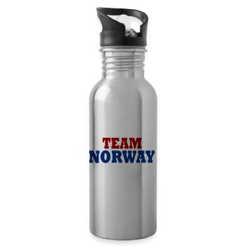 Team norway - Gourde avec paille intégrée - argent clair - Droite