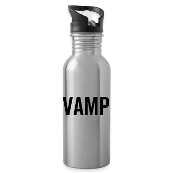 Vamp - Trinkflasche mit integriertem Trinkhalm - Lightsilver - Rechts