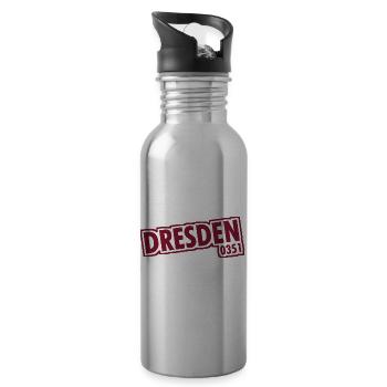 Dresde - 0351 - Indicatif régional - Saxe - Gourde avec paille intégrée - argent clair - Droite