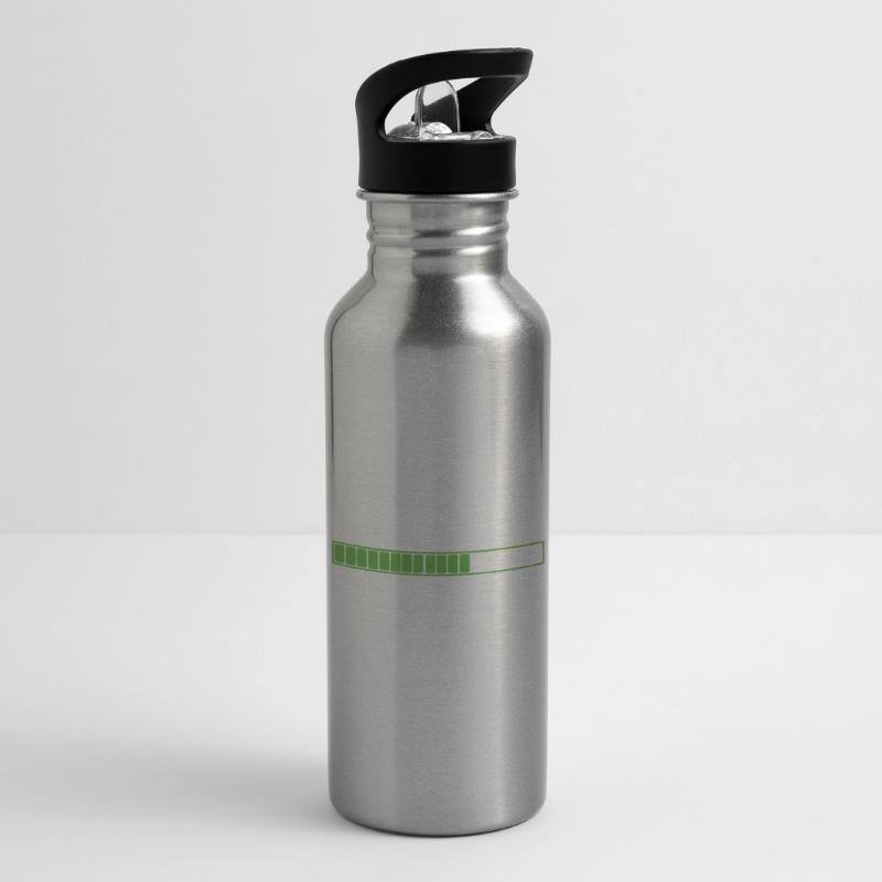 Sarcasm loading please wait Water bottle with straw
