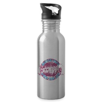 Vatertag Eddie - Trinkflasche mit integriertem Trinkhalm - Lightsilver - Rechts
