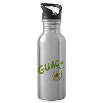 I'll Guac Your World - Trinkflasche mit integriertem Trinkhalm - Lightsilver - Rechts