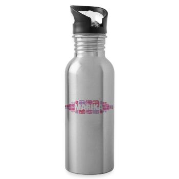 Marika als Mutti - Trinkflasche mit integriertem Trinkhalm - Lightsilver - Rechts