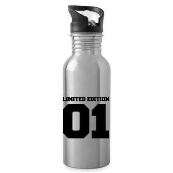 Édition limitée 01 - Gourde avec paille intégrée - argent clair - Droite