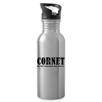 Cornet, The ONLY instrume - Water bottle with straw - silver - Right