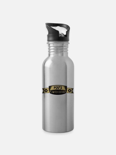 1973 - Trinkflasche mit integriertem Trinkhalm - Lightsilver