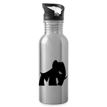 little Mammoth - Trinkflasche mit integriertem Trinkhalm - Lightsilver - Rechts