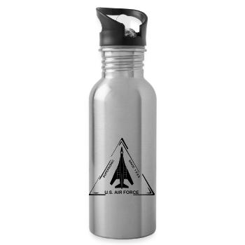 B1-B Lancer - Gourde avec paille intégrée - argent clair - Droite