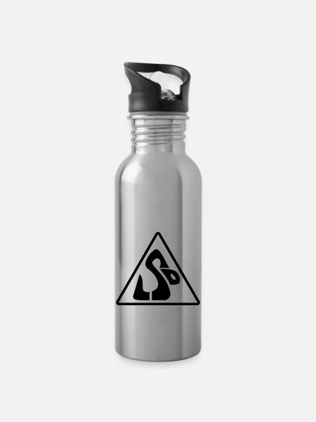 LSD Snake__V004 - Trinkflasche mit integriertem Trinkhalm - Lightsilver