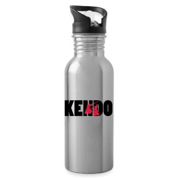Kendo ! - Water bottle with straw - silver - Right