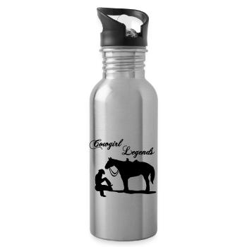 Legends - Trinkflasche mit integriertem Trinkhalm - Lightsilver - Rechts