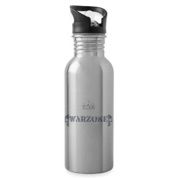 Warzone King Un seul joueur Gift Duty Calls - Gourde avec paille intégrée - argent clair - Droite