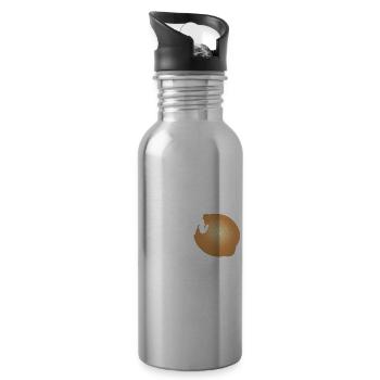 Onion Lover Funny Vegetable Cooking Organic Food - Trinkflasche mit integriertem Trinkhalm - Lightsilver - Rechts