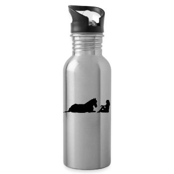 have a break - Trinkflasche mit integriertem Trinkhalm - Lightsilver - Rechts