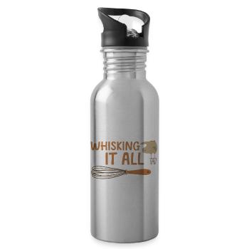 Whisking It All 4 - Trinkflasche mit integriertem Trinkhalm - Lightsilver - Rechts