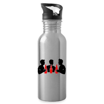 Bachelor Party Team Holiday Bachelor Party - Water bottle with straw - silver - Right