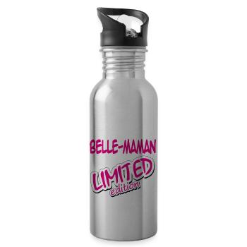BELLE MAMAN LIMITIERTE AUFLAGE - Trinkflasche mit integriertem Trinkhalm - Lightsilver - Rechts