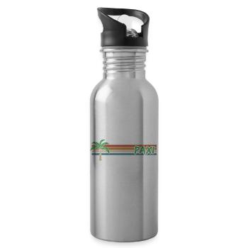 Cadeau pour Paxi - Gourde avec paille intégrée - argent clair - Droite
