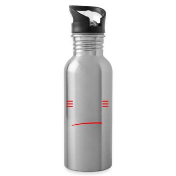 I Need A Day Off 2 - Trinkflasche mit integriertem Trinkhalm - Lightsilver - Rechts