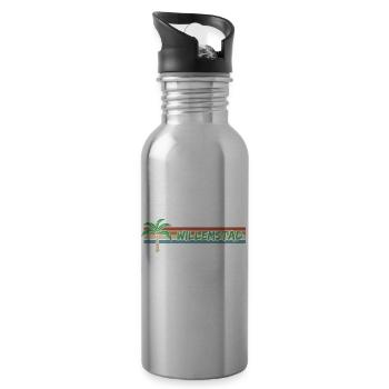 Willemstad Holidays - Water bottle with straw - silver - Right