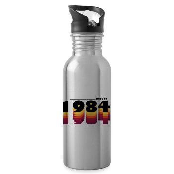 Das Beste aus 1984, 41. Geburtstagsparty, zeitlos - Trinkflasche mit integriertem Trinkhalm - Lightsilver - Rechts