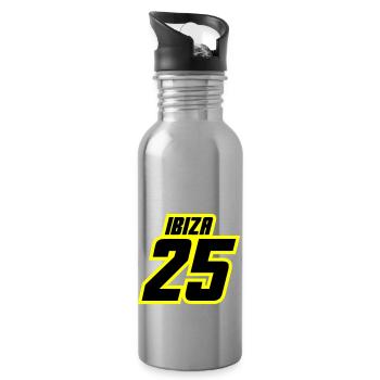 Ibiza 2025 Jersey - Water bottle with straw - silver - Right