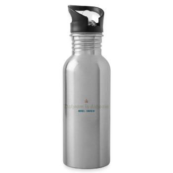 Dahoam is dahoam - Water bottle with straw - silver - Right