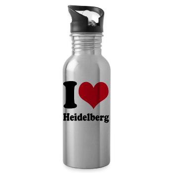 J'adore Heidelberg - Gourde avec paille intégrée - argent clair - Droite
