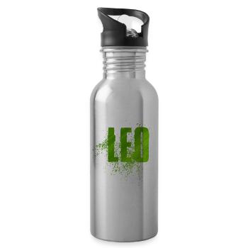 Leo - Gourde avec paille intégrée - argent clair - Droite