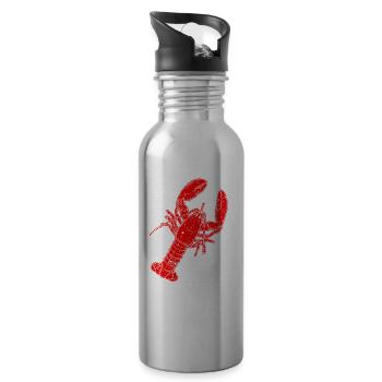 Bronntanas Ainmhithe Gliomach - Trinkflasche mit integriertem Trinkhalm - Lightsilver - Rechts