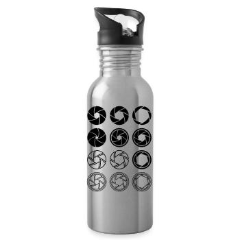 Photography - Trinkflasche mit integriertem Trinkhalm - Lightsilver - Rechts