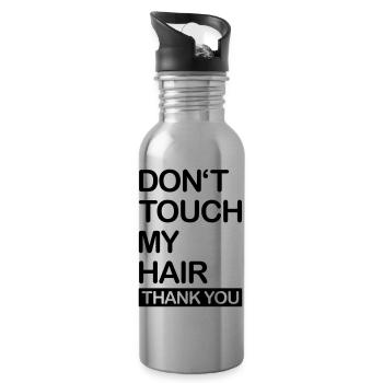 dont_touch_my_hair__f1 - Gourde avec paille intégrée - argent clair - Droite