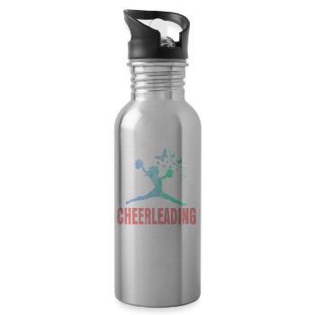 Cheerleading - Water bottle with straw - silver - Right