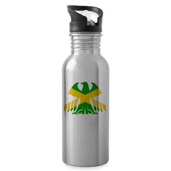 Jamaica Germany - Water bottle with straw - silver - Right