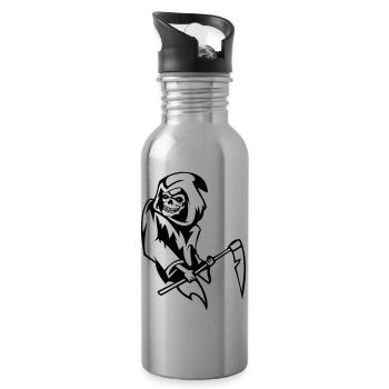 sensemann_01 - Trinkflasche mit integriertem Trinkhalm - Lightsilver - Rechts