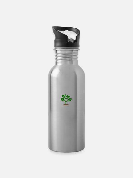 horticulture - Gourde avec paille intégrée - argent clair
