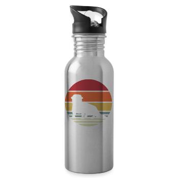 Otter Sea Otter - Water bottle with straw - silver - Right