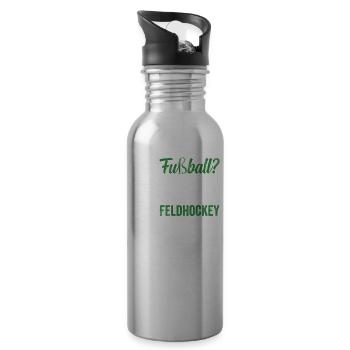 Feldhockey Hockey - Trinkflasche mit integriertem Trinkhalm - Lightsilver - Rechts
