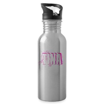 Tina - Trinkflasche mit integriertem Trinkhalm - Lightsilver - Rechts