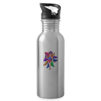 Brésil Samba Rio de Janeiro Costume - Gourde avec paille intégrée - argent clair - Droite