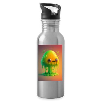 Zombie Frozen - Water bottle with straw - silver - Right